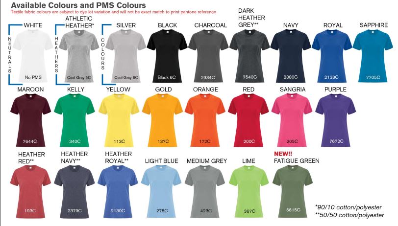 ATC™ EVERYDAY COTTON LADIES' TEE. ATC1000L
