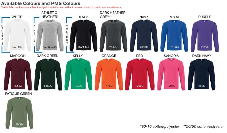 ATC™ EVERYDAY COTTON LONG SLEEVE TEE. ATC1015