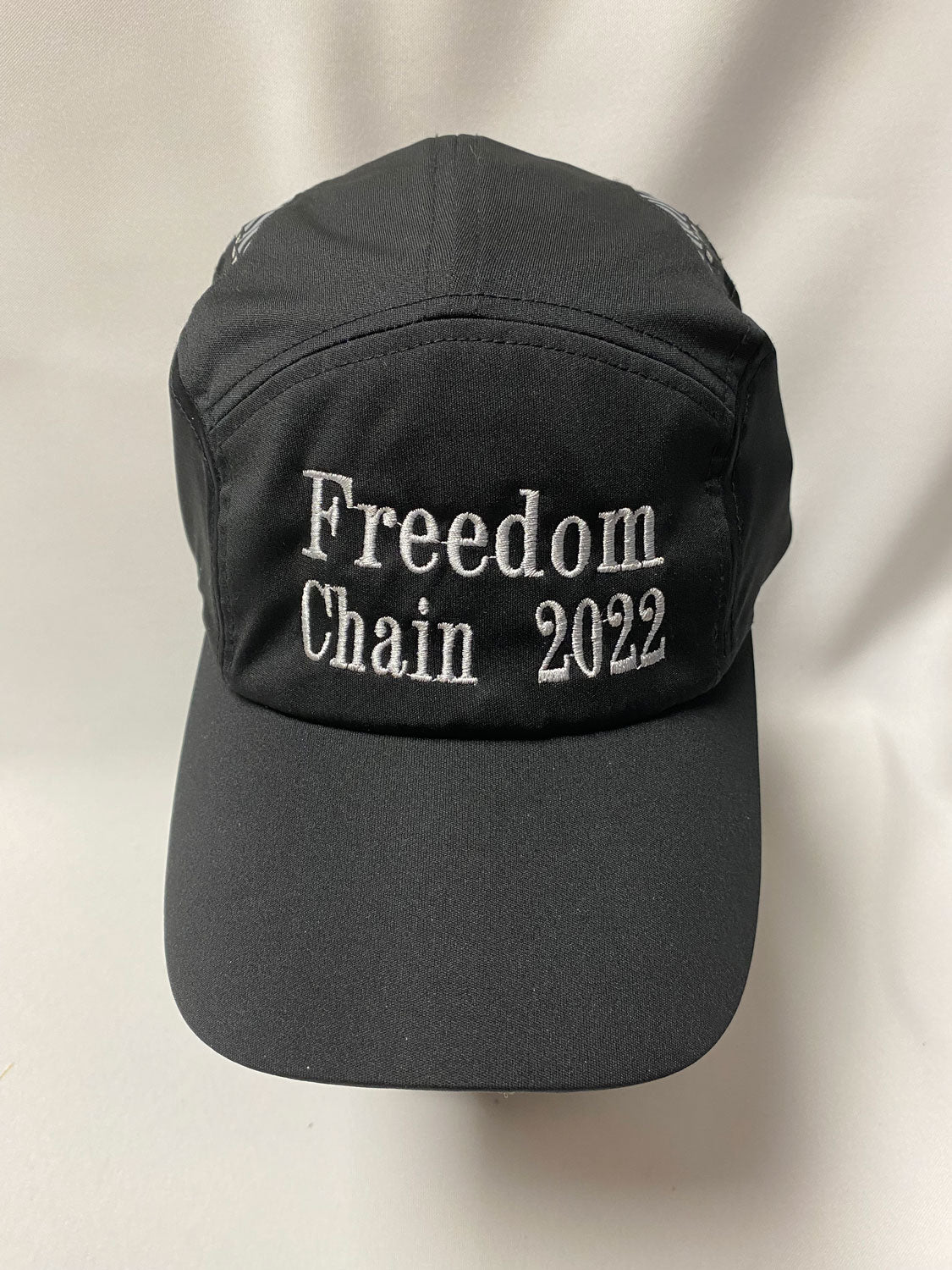 BALL CAP FREEDOM CHAIN 2022 - white embroidery on black