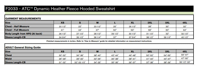 ATC™ DYNAMIC HEATHER FLEECE HOODED SWEATSHIRT. F2033