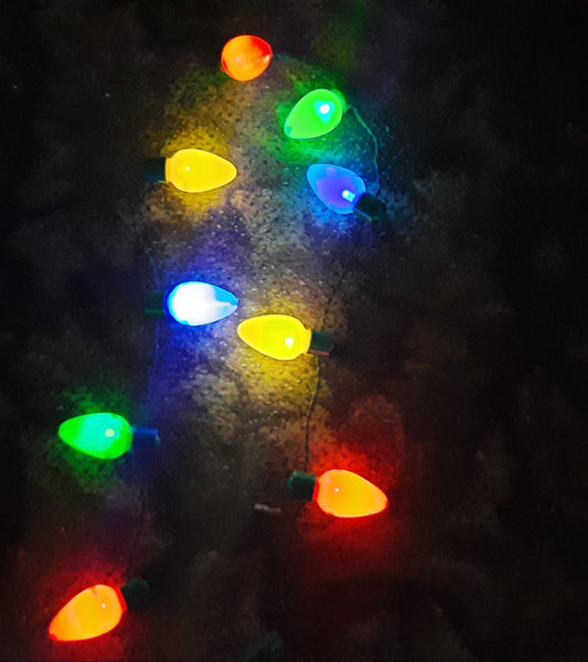 Christmas lights necklaces