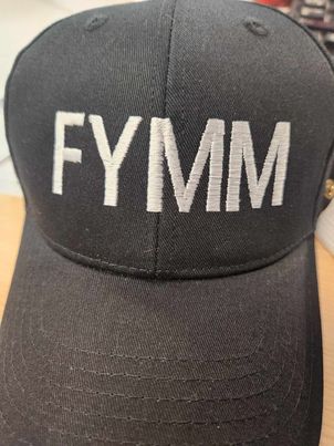 FYMM Hat - Grey with white embroidery