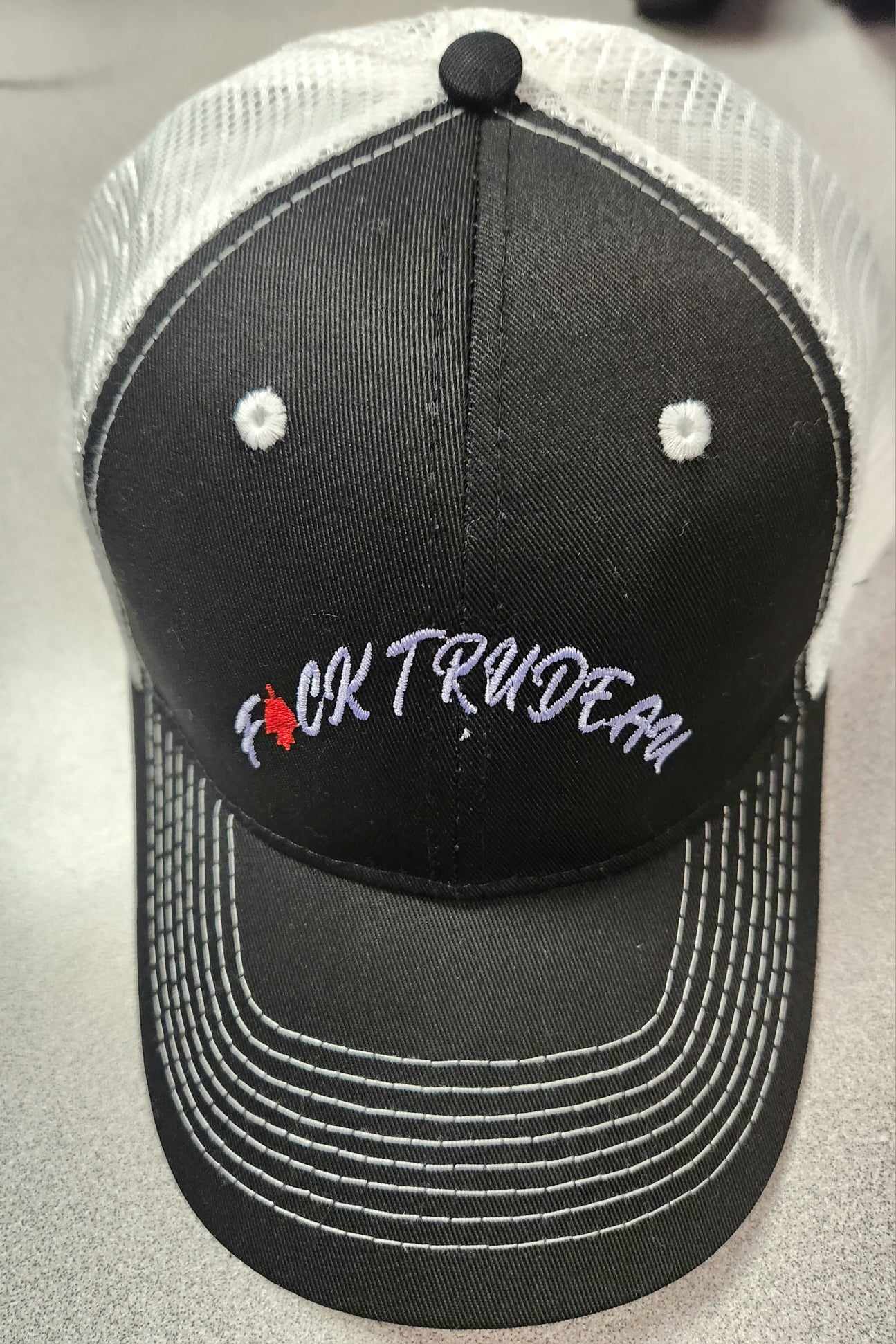 F*CK Trudeau Caps with Letter Embroidery