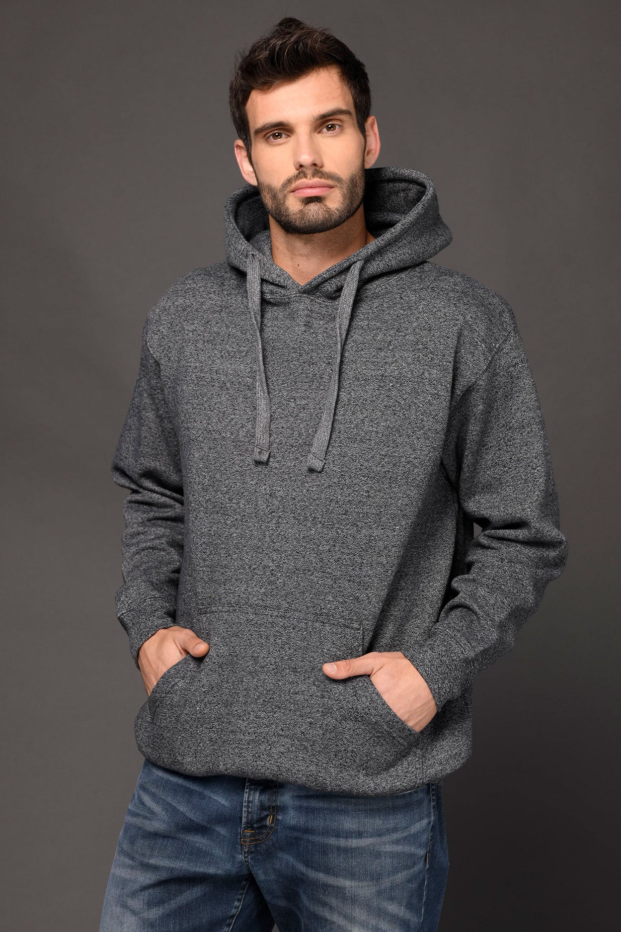 Miltex - 767 Marled Yarn Heather Hoodie