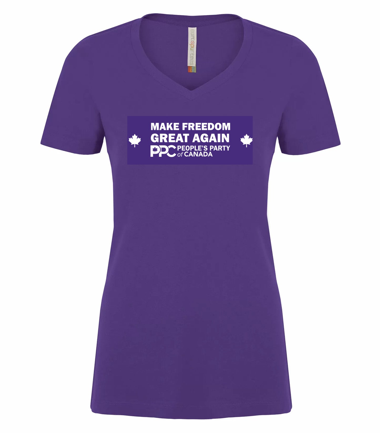 PPC - Purple Make Freedom Great Ladies V-Neck T-Shirt (Candidate)