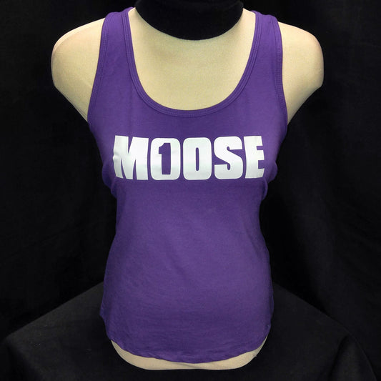 Moose Purple Racerback Tank