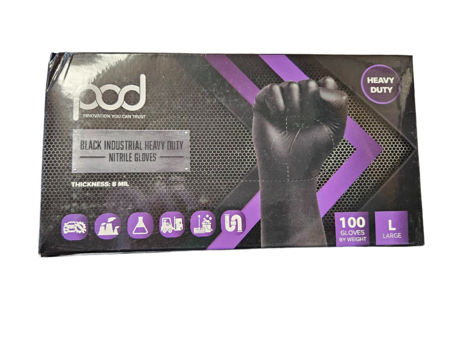 POD Heavy Duty Nitrile Gloves