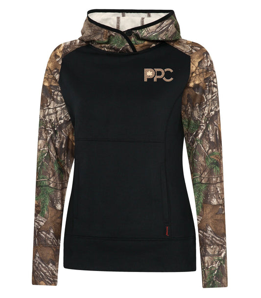 PPC - Ladies - Realtree Blk/Camo Hoodie