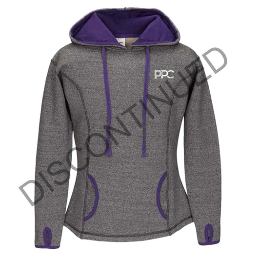 PPC Grey/Purple Ladies Hoodie