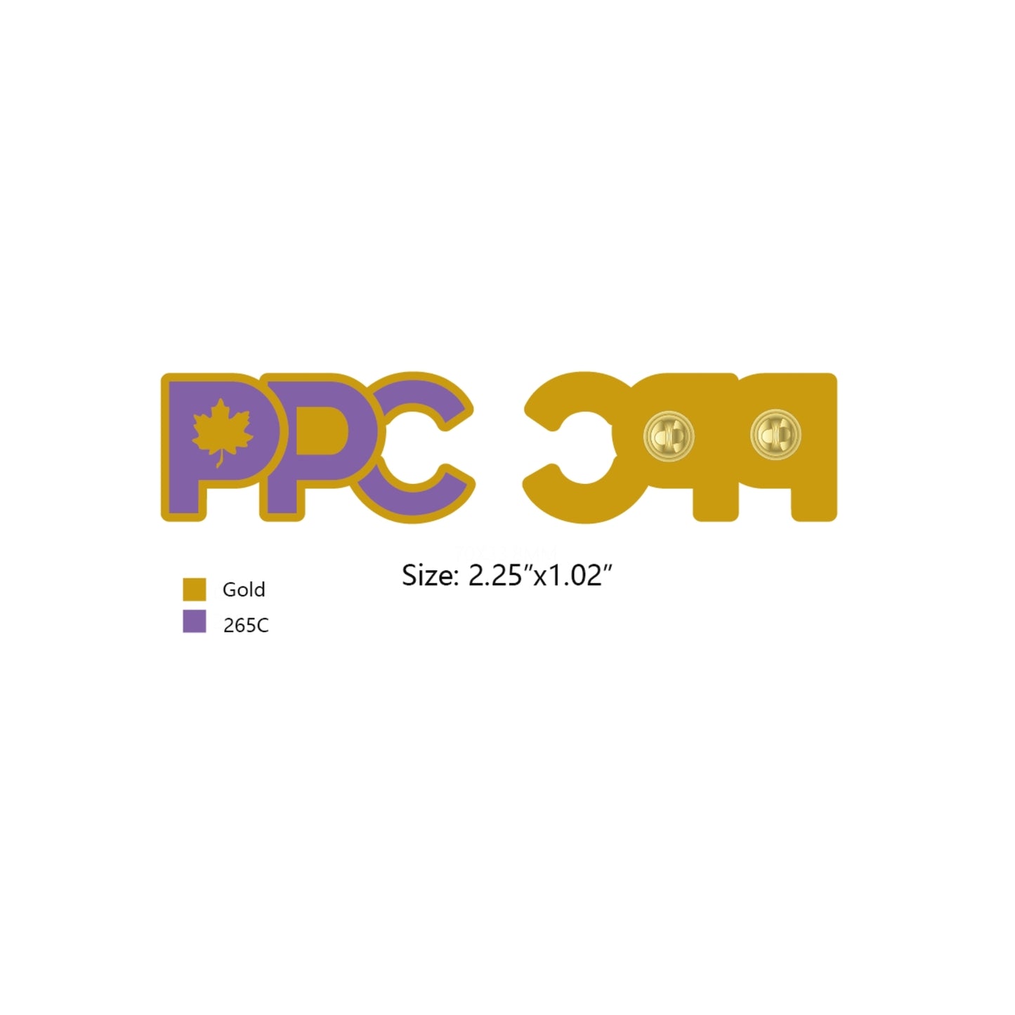 PPC Purple Metal Pins (Candidate)