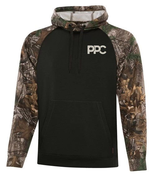 PPC - Mens - Realtree Blk/Camo Hoodie (Candidate)