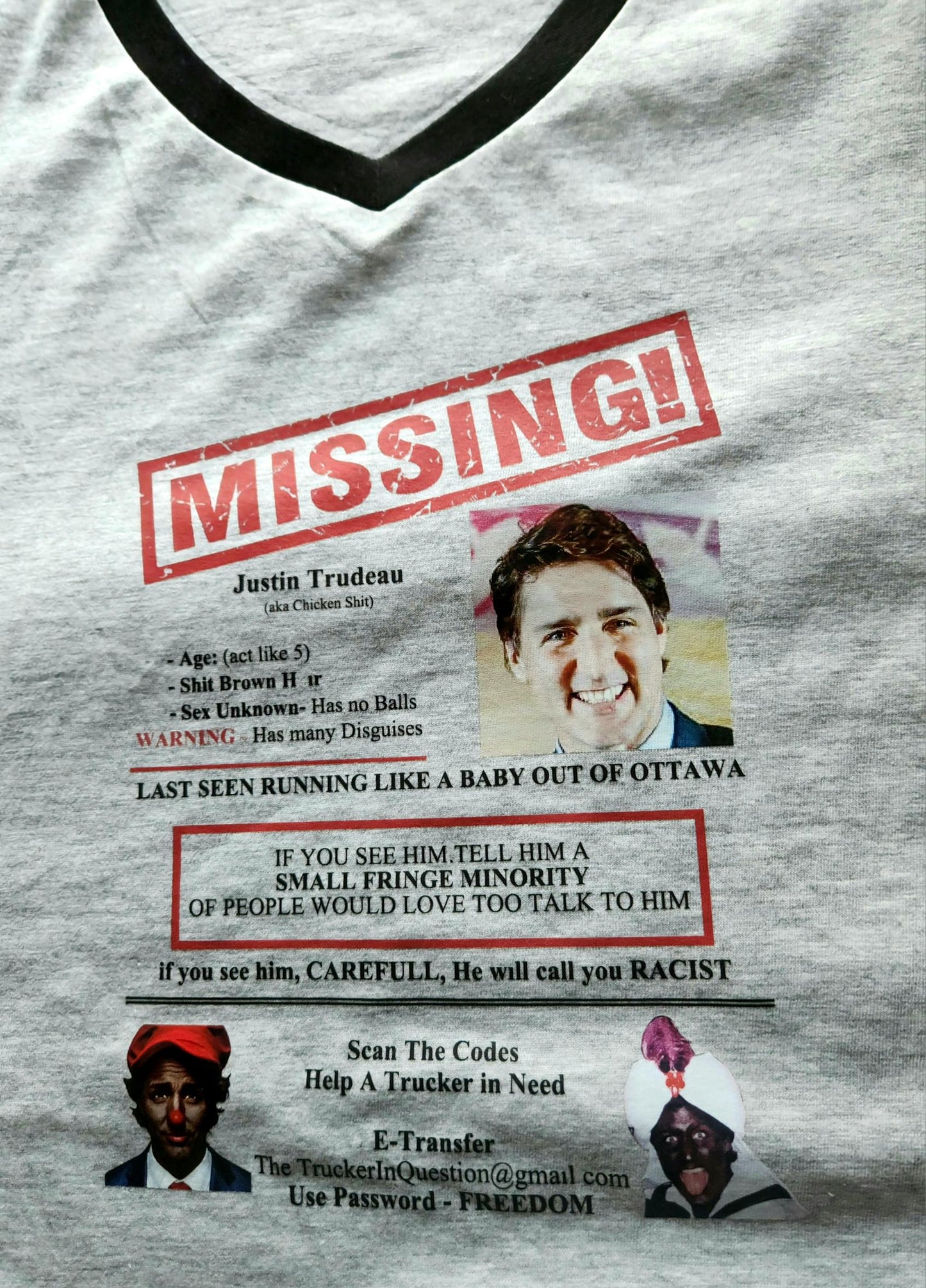 Trudeau Missing T-Shirt
