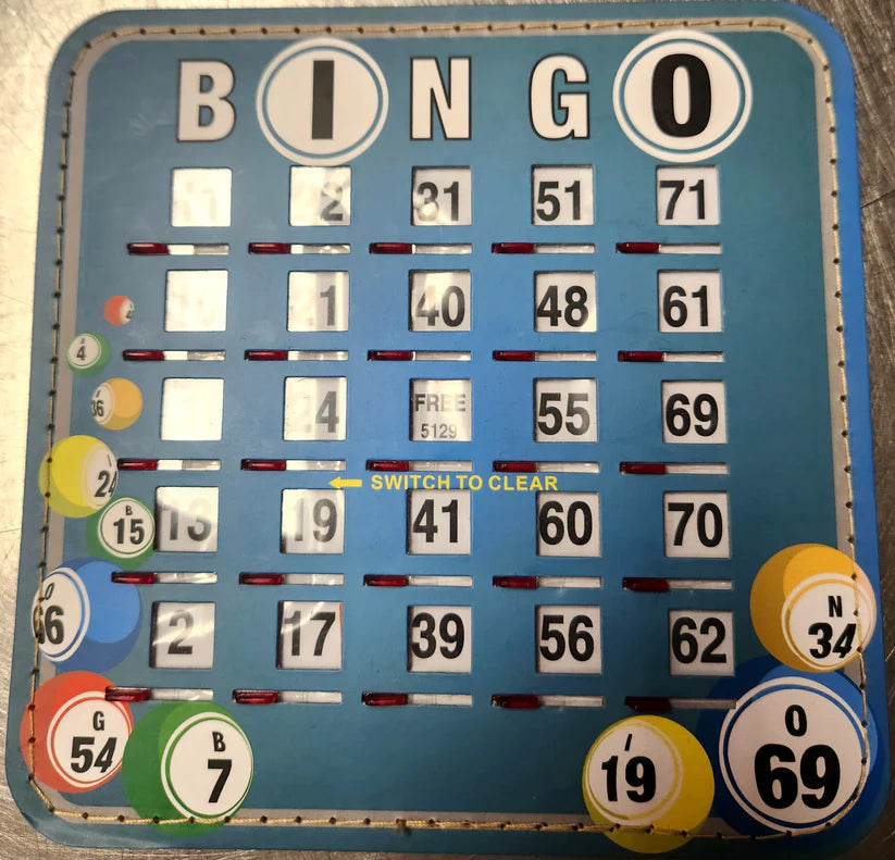 Shutter cards- Plain Bingo Balls