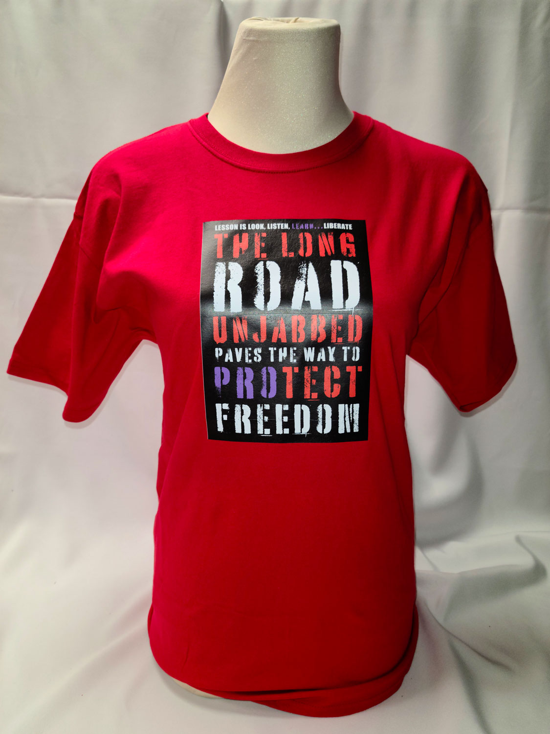 "The Long Road to Freedom" Special Series T-shirt on Red