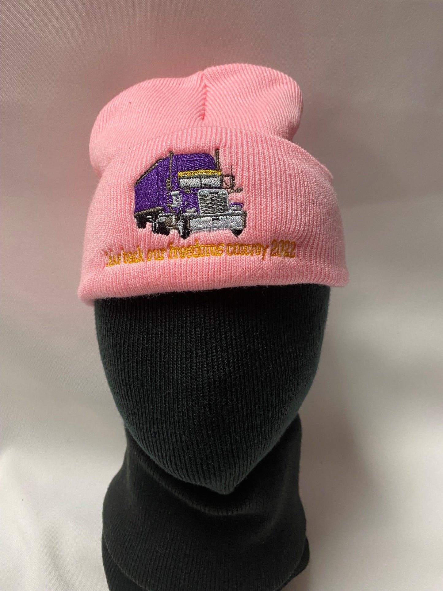 TRUCKER TOQUE pink: "Take back our freedoms convoy 2022"